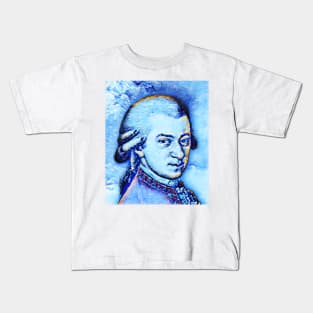 Wolfgang Amadeus Mozart Portrait | Wolfgang Amadeus Mozart Artwork | Wolfgang Amadeus Mozart Painting 13 Kids T-Shirt